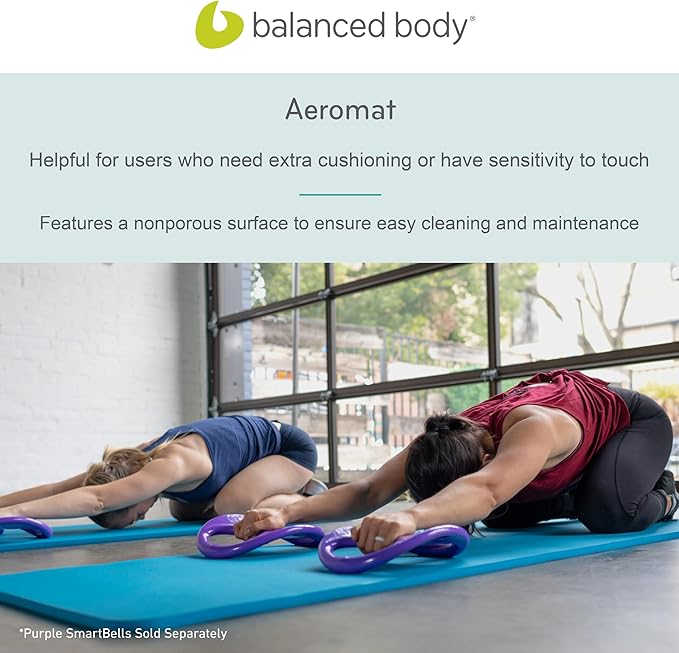 Balanced Body Aeromat Pilates and Yoga Mat for Floor Exercise, Extra-Thick Floor Workout Mat for Pilates or Yoga Exercises and Workouts, Studio or Home Gym Mat - Bloomnest
