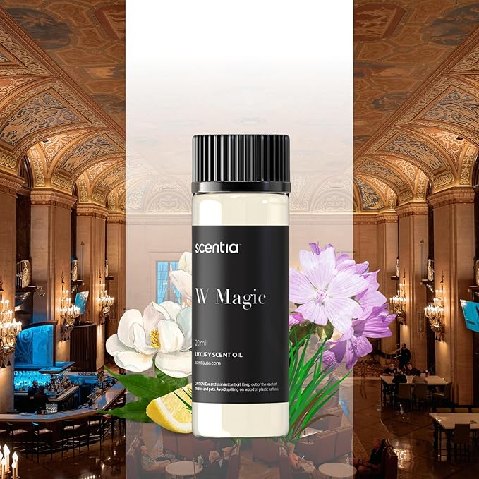 Scentia W Magic Hotel Diffuser Oil Inspired by W Signature Hotel - 20 mL 0.67 fl oz - Aromatherapy Oil for Diffusers, Candle Making & DIY Crafts - Bloomnest