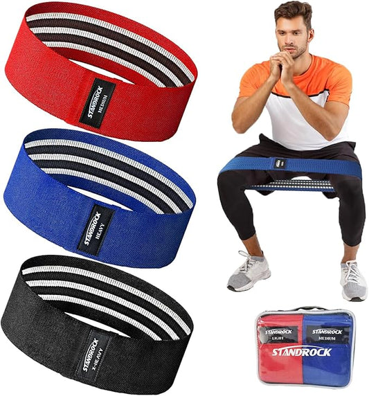 Fabric Resistance Bands for Working Out, 3 and 4 Levels Booty Bands Long Resistance Bands for Women and Men | Elastic Bands for Exercise Bands Resistance Workout Bands Resistance - Bloomnest