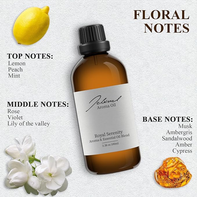 JCLOUD Smart Scent Air Machine for Home with Royal Serenity Inspired by Luxury Hotel Essential Oils 100ML, HVAC Scent Diffuser Cover Up to 2000 Sq. Ft with Cold Air Technology for Large Room - Bloomnest
