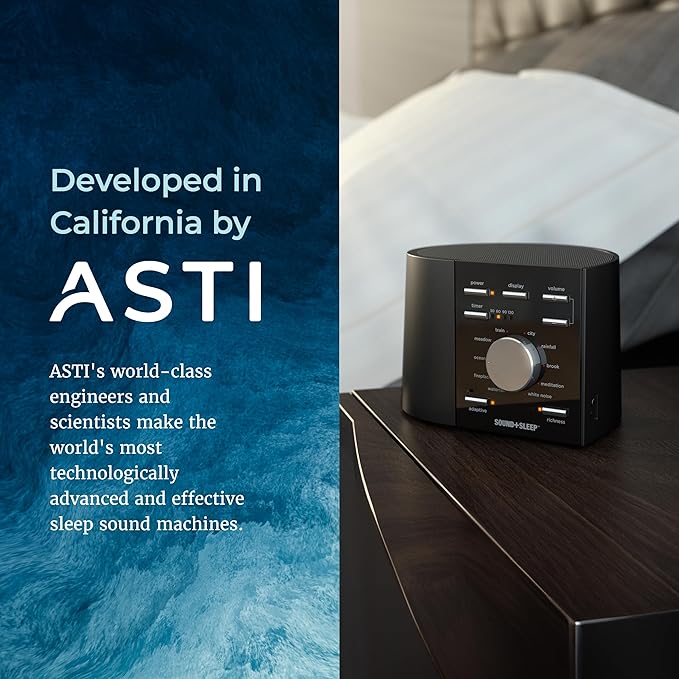 Sound+Sleep High Fidelity Sleep Sound Machine with 30 Guaranteed Non-Looping Nature Sounds, and Sleep Timer - Bloomnest
