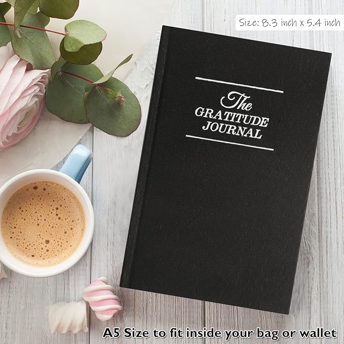 The Gratitude Journal, manifestation journal, Daily Journal with Prompts for Affirmation, Happiness, Mindfulness, Positivity, Wellness, Undated Journal for Women & Men(8.5 * 5.5 inches) - Bloomnest
