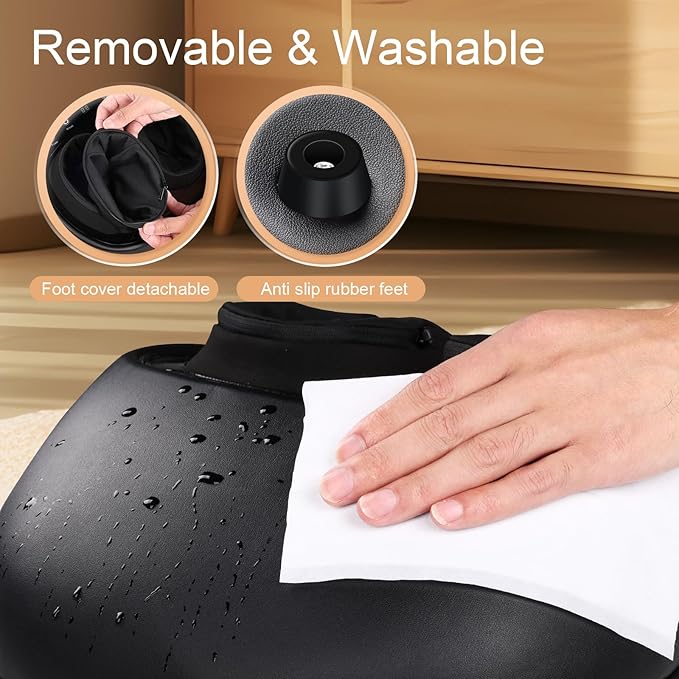 Foot Massager with Heat, Deep Kneading Therapy Compression, Shiatsu Feet Massager Machine for Plantar Fasciitis, Neuropathy Pain, Birthday Gifts for Women Mom Men Dad - Bloomnest