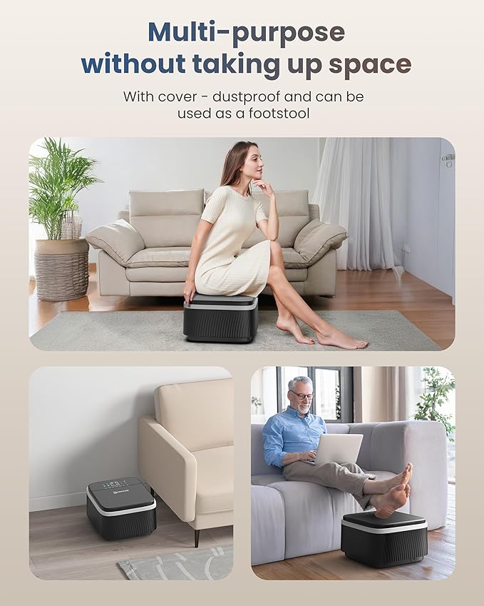 COMFIER FSA Eligible Foot Massager with Heat, Shiatsu Foot Massager Machine for Neuropathy Plantar Fasciitis, Squeeze & Rolling Foot Massage, Remote Control & Piano-Key Button - Bloomnest