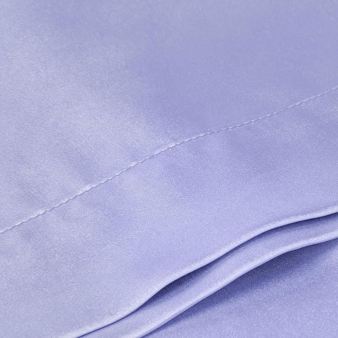 BEDELITE Satin Body Pillow Cover, Super Soft and Cooling Body Pillow Pillowcase for Hair and Skin, Breathable Silky Full Long Pillowcase Cover(20"x54", Lilac) - Bloomnest