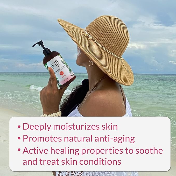 Coco Fiji Face & Body Lotion Infused With Coconut Oil | Lotion for Dry Skin | Moisturizer Face Cream & Massage Lotion for Women & Men |Tuberose 12 ozPack of 3 - Bloomnest