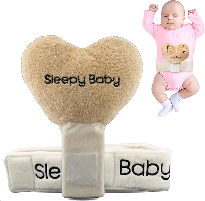 Sleepy Baby Shh White Noise Machine with Gentle Rhythmic Tapping | Mimics Parents Soothing Touch | Adjustable Speeds & Belt | Helps Reduce Constant Holding and Rocking - Bloomnest