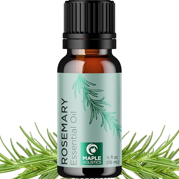 Pure Rosemary Essential Oil for Aromatherapy - Undiluted Rosemary Oil for Hair Skin and Nails - Rosemary Essential Oil for Diffusers Plus Hair Oil for Enhanced Shine Cleansing and Dry Scalp Treatment - Bloomnest