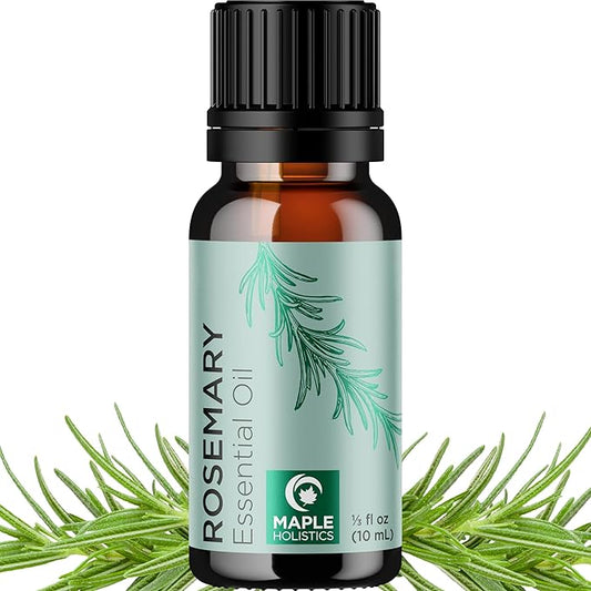 Pure Rosemary Essential Oil for Aromatherapy - Undiluted Rosemary Oil for Hair Skin and Nails - Rosemary Essential Oil for Diffusers Plus Hair Oil for Enhanced Shine Cleansing and Dry Scalp Treatment - Bloomnest