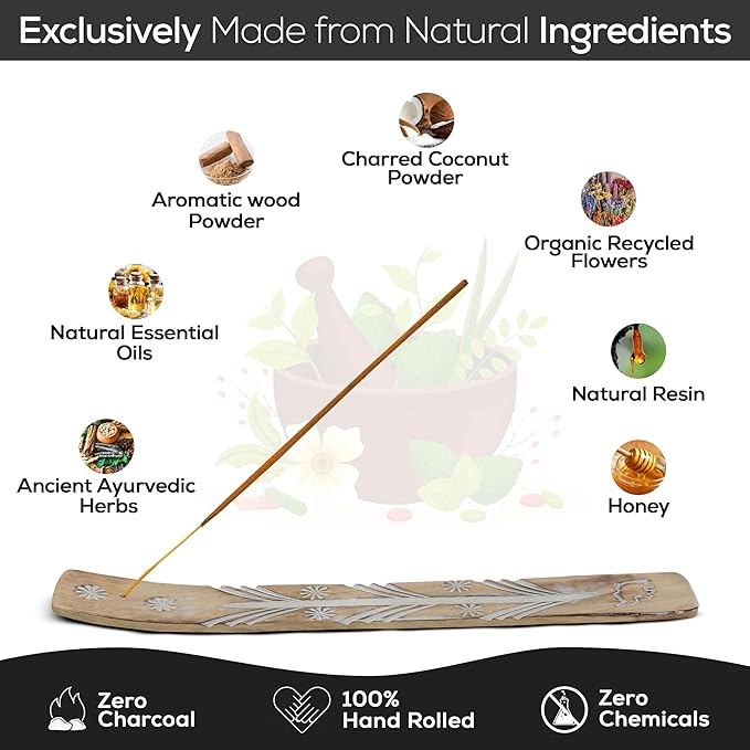Satya Nagchampa Jasmine Incense Sticks, Satya Bng (Bangalore) Insenses 15gmx3 Pack (45 GMS) with Raajsee Incense Holder Bundle, Satya Nagchampa Natural Incense - Bloomnest