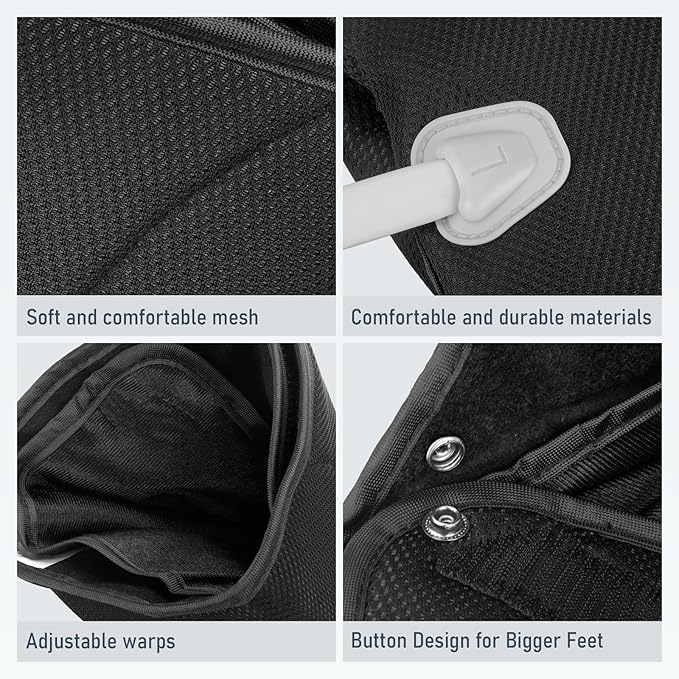QUINEAR Leg Massager with Heat and Air Compression,Foot and Calf Massager for Circulation and Pain,Compression Boots with 3modes and 3 Intensities,Gift for Dad Mom - Bloomnest