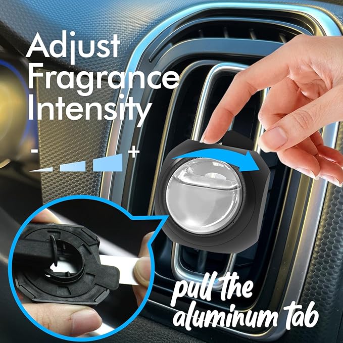 Car Air Freshener Vent Clips, 8 Pack, Provides Long-Lasting Scent, Up to 240 Days (Linen) - Bloomnest