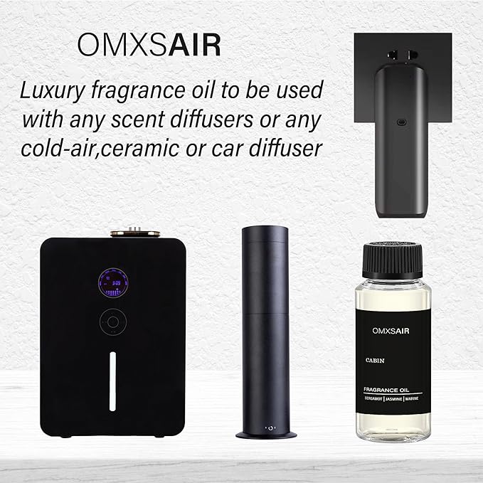 Hotel Diffuser Oil Cabin Inspired by Ritz Carlton 4.1 Fl Oz 120ml - Hotel Fragrance Diffuser Oil & Home Luxury Scents - Jasmine,Bergamot & Fresh Marine Essential Oils Blend for Aromatherapy Diffuser - Bloomnest