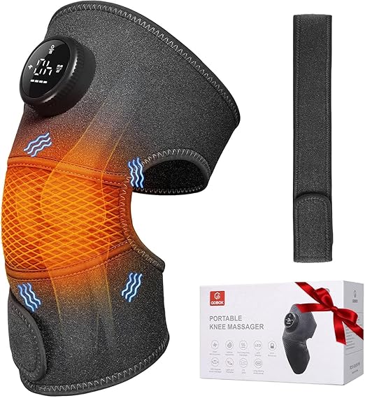 8 Modes Knee Massager with Heat-20 Intensities Cordless Knee Brace forArthritis Pain Relief, Muscle Relaxation& Joint Support -ldeal for Knee,Shoulder, Elbow - Gifts ldea - Bloomnest