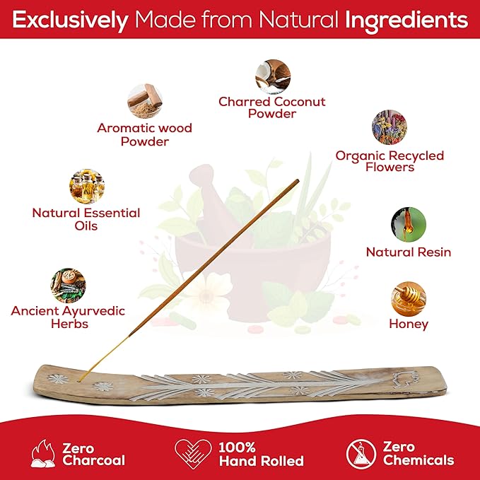 Satya Nagchampa Dragon Blood Incense Sticks, Satya Bng (Bangalore) Insenses 15gmx3 Pack (45 GMS) with Raajsee Incense Holder Bundle, Satya Nagchampa Natural Incense - Bloomnest