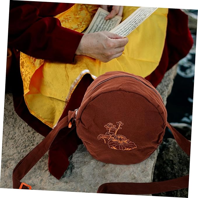 BESPORTBLE Portable Meditation Singing Bowl Bag Durable Storage Pouch for Tibetan Bowls Lightweight and Convenient for Travel Friends and Family - Bloomnest