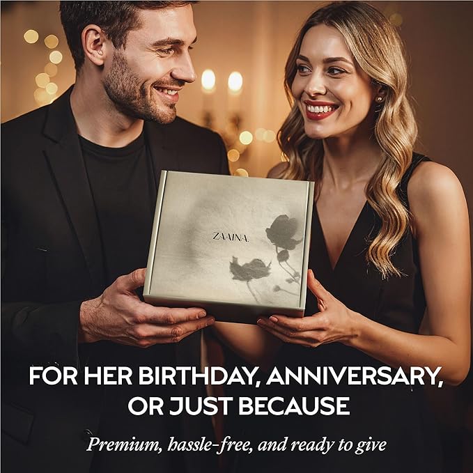 ZAAINA Spa Gifts for Women - Valentines Day Gifts for Her, Relaxaing Spa Gift Basket, Pampering At Home Natural Bath & Body Self Care Spa Package for Mom Wife, Birthday Gifts for Women