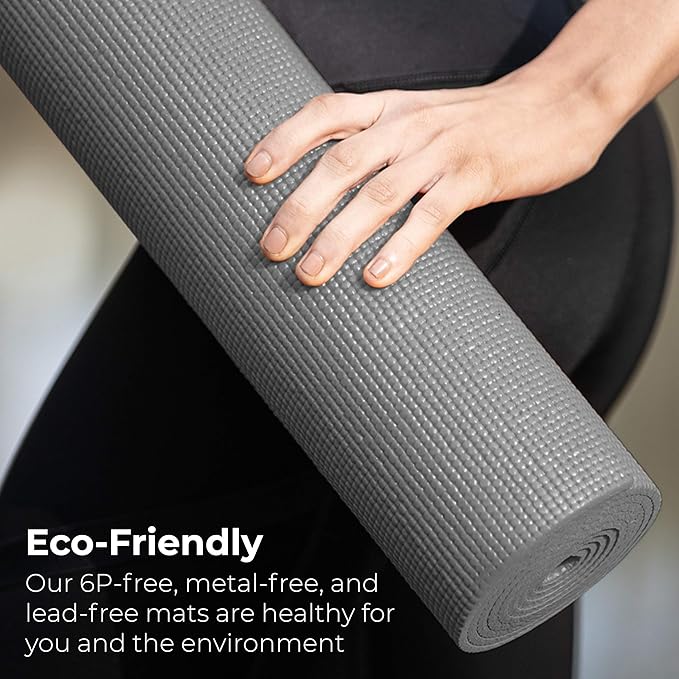 Hello Fit 10-Pack Yoga Mat, 68" x 24" Non Slip Exercise Mat, 4mm Thick Gym Mat for Fitness and Stretching, Bulk Non Toxic Yoga Mats for Schools and Studios - Bloomnest