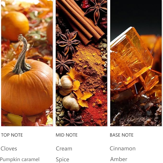 Waterless Diffuser Oil Pumpkin Cream, Essential Scent Oil Usage Cold Air Waterless Diffuser, Luxury Air Scents Oils & Home Fragrance - Bottle120 ML, Natural Flavour - Bloomnest