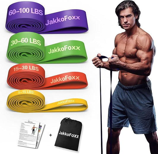Resistance Bands,Pull Up Bands,Stretching Assist Bands Set for Men & WomenPortable Exercise, Muscle Training,Physical Therapy,Exercise Workout Bands for Working Out - Bloomnest