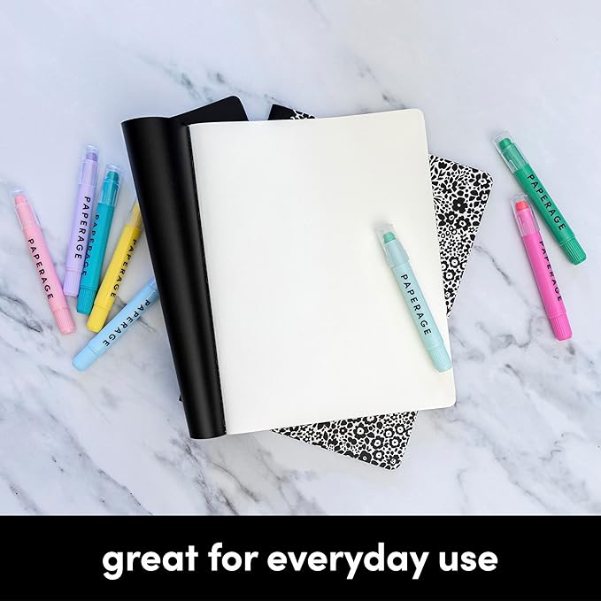 PAPERAGE Soft Cover Lined Journal Notebook, 2 Pack, (Dark Green), 100 Pages, Large 7.5 inches x 9.5 inches, College Ruled, Ideal for Note Taking & Travel Journal - Bloomnest