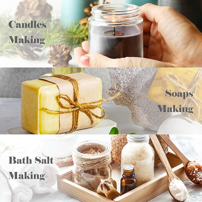 AmaKane Winter Fragrance Oil, Holiday Diffuser Oil Scents, Candle Scents for Candle Making, Soap Making Scents, Oud Vanille, Frosted Fir, Leather Almond and More Essential Oils 6x10ml AmaKane