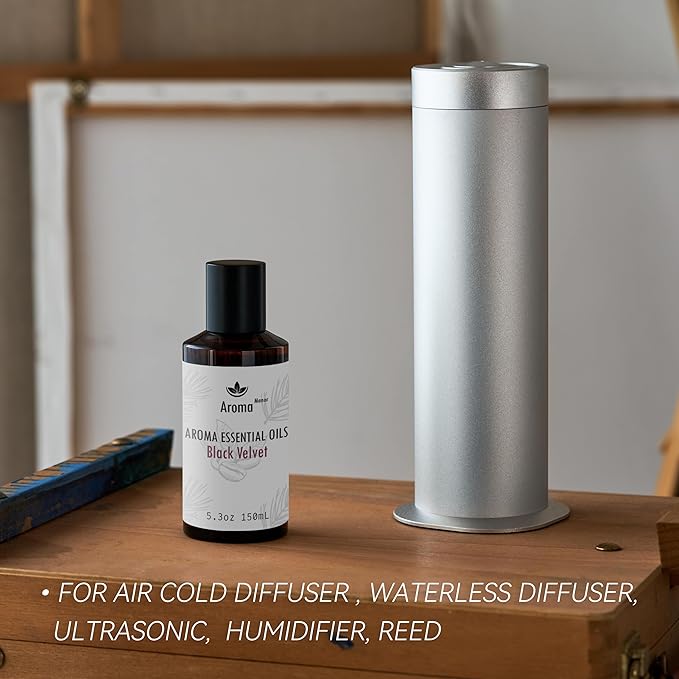 Hotel Fragrance Oil - Black Velvet Essential Oils for Scent Diffuser - Black Coffee, Caramel, Cinnamon, Vanilla, Patchouli - Home Luxury Scents Aroma Fragrance for Home, Office - Bloomnest