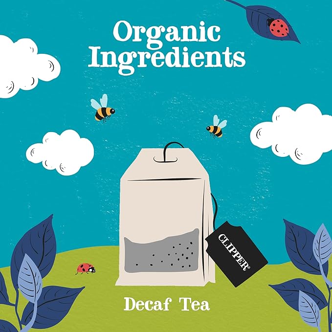 Clipper Tea, Organic Decaf, Plant-Based, Decaffeinated Black Tea, Great Over Ice, 250 Tea Bags - Bloomnest