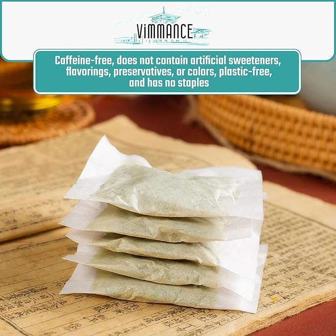 VIMMANCE Moringa Dried Leaves Tea Bags, 50 counts, Hojas de Oleifera, Vietnamese Herbal Tee, Miracle Tree Leafs, 100% Natural Leaf Teabags, Decaf, Sugar Free, Balance Taste - Bloomnest
