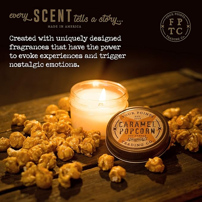 Motor Oil Scented 4 Oz Soy Aromatherapy Candle w/Jar - Four Points Trading Co. - Bloomnest