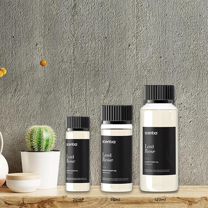Scentia Hotel Diffuser Oil Inspired by Fairmont Hotel - 50 mL 1.69 fl oz -Essential Oil Blend Rose, Oud Wood & Clove Notes for Aromatherapy Diffusers Date Night, Romance Night Gift - Lost Rose - Bloomnest