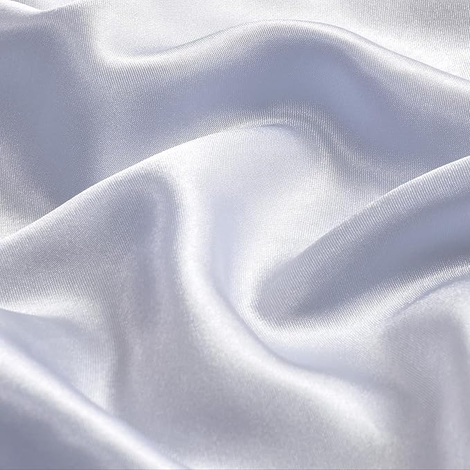BEDELITE Satin Body Pillow Cover 2 Pack, Super Soft and Cooling Body Pillow Pillowcase for Hair and Skin, Breathable Silky Full Long Pillowcase Cover(20"x54", Evening Haze) - Bloomnest