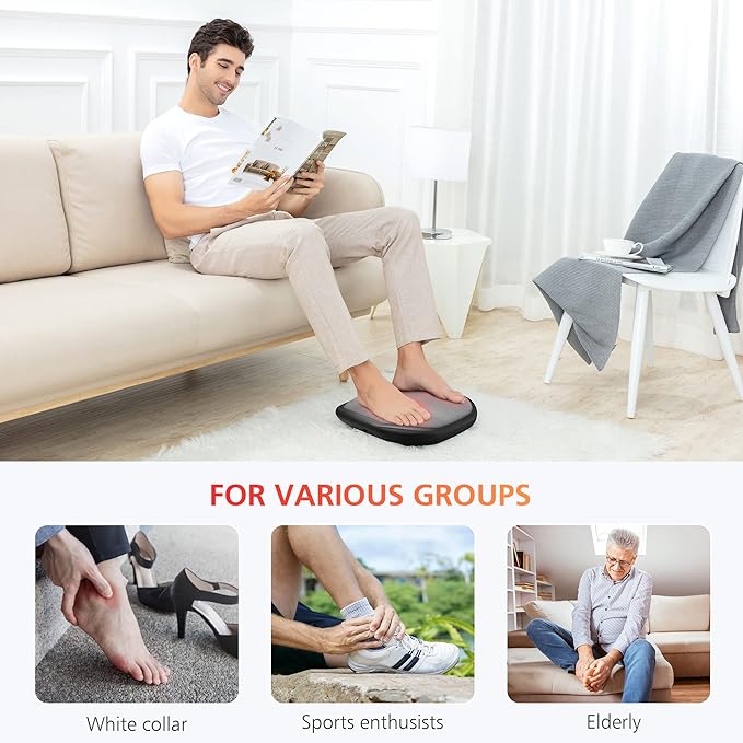 COMFIER Shiatsu Foot Massager with Heat, Heated Elecric Keading Feet Massager Machine, Heat Function,Foot Massage for Neuropathy,Plantar Fasciitis, Ideal Gift for Women/Men/Mom/Dad - Bloomnest