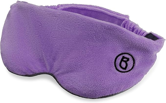 BARMY Weighted Sleep Mask for Women and Men (0.8lb/13oz) Weighted Eye Mask for Sleeping, Eye Cover Blocks Light Helps Relaxation and Night Sleep, Comfortable Blackout Sleeping Mask, Purple - Bloomnest