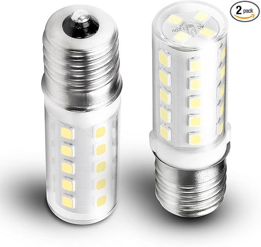 4W 297048600 Refrigerator Light Bulb Replace 40 Watt Freezer Fridge Bulb T8 E17 Lamp Light for Kenmore Whirlpool KitchenAid Electrolux 241552802 1056577 AP3770086 AH976993 EA976993 EA1149215, 2 Pack - Bloomnest