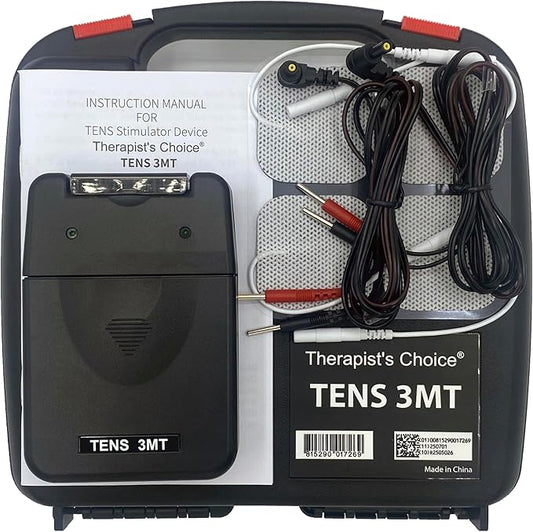 Therapist’s Choice® TENS Unit Muscle Stimulator with Accessories – TENS Unit Muscle Stimulator for Back Pain Relief, TENS Machine, Neck Pain, Sciatica Pain Relief, Nerve Pain Relief Therapist%27s+Choice
