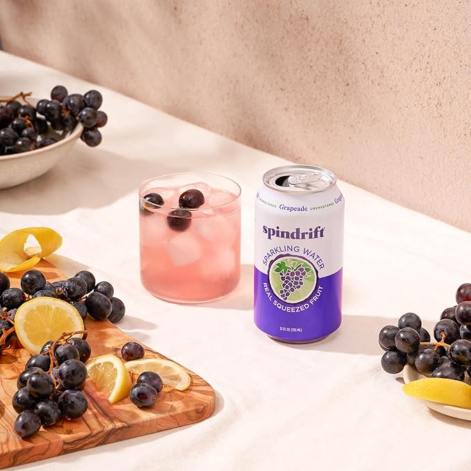 Spindrift Grapeade Can 12 Ounce (Pack of 24) - Bloomnest