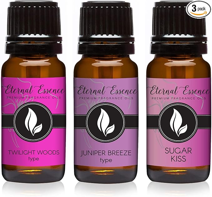 Trio (3) - Twilight Woods, Sugar Kiss & Juniper Breeze - Premium Fragrance Oil Trio - 10ML EternalEssenceOils