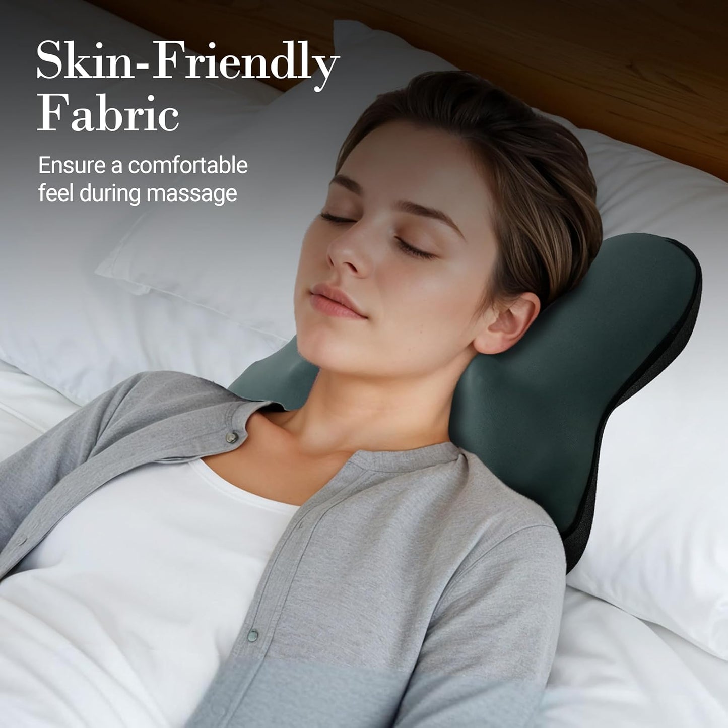 Back Massager with Heat, FSA Eligible HSA Eligible Cordless Shiatsu Neck Massager for Muscle Pain Relief, Kneading Massage Pillow for Neck, Back, Shoulder, Gifts for Women Men