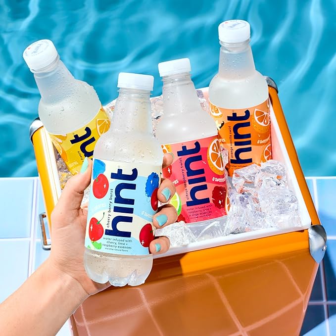 Hint Fruit-Infused Bottled Water, Summer Classics Variety Pack - Sugar Free Flavored Water with Zero Calories, Natural Fruit Essences, and No Artificial Sweeteners - 16 Fl Oz (Pack of 12) - Bloomnest