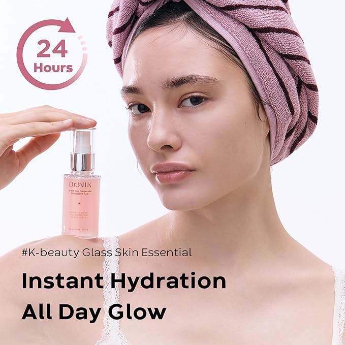 Dr.WIK Deep Collagen Hydrating Face Mist – Refreshing Moisture Facial Spray for Dry Skin | Wrinkle Care & Anti-Aging with Panthenol & Adenosine | Fine Toner Mist | Korean Skincare (50ml / 1.7 Fl Oz) - Bloomnest