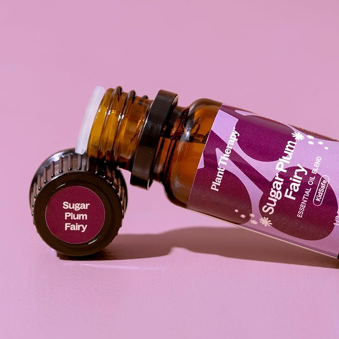 Plant Therapy Sugar Plum Fairy Holiday Essential Oil Blend 10 mL (1/3 oz) Citrus-Sweet & Floral Scent, Cheerful & Inviting, Helps Set The Mood for Relaxation - Bloomnest