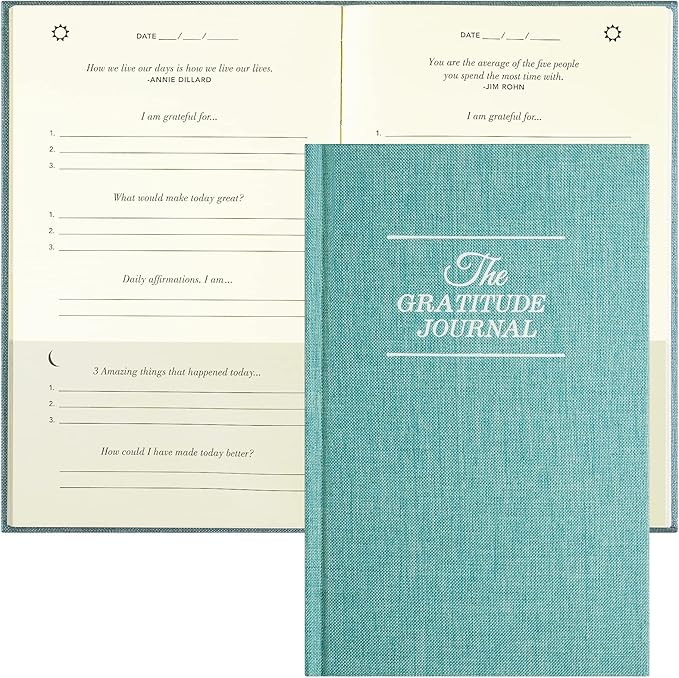 The Gratitude Journal, manifestation journal, Daily Journal with Prompts for Affirmation, Happiness, Mindfulness, Positivity, Wellness, Undated Journal for Women & Men(8.5 * 5.5 inches)