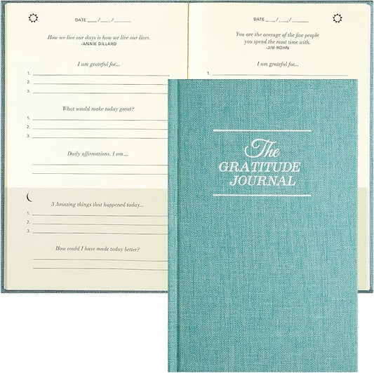 The Gratitude Journal, manifestation journal, Daily Journal with Prompts for Affirmation, Happiness, Mindfulness, Positivity, Wellness, Undated Journal for Women & Men(8.5 * 5.5 inches)