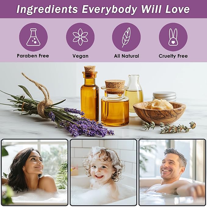 Bath Spa Gift Sets - Luxury Basket With Honey & Lavender - Spa Kit Includes Wash, Bubble Bath, Lotion, Bath Salts, Body Scrub, Body Spray, Shower Puff, Bathbombs, Soap and Towel - Bloomnest