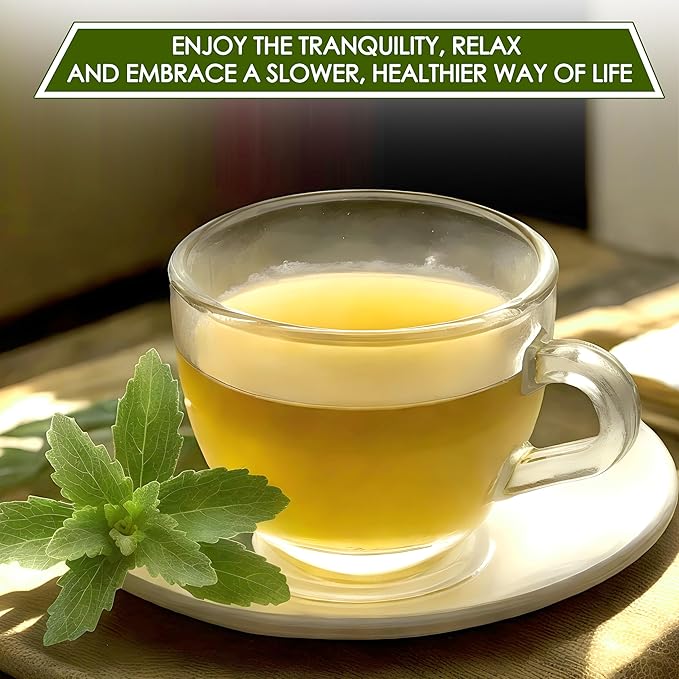 NHAT ANH FARM - Premium Stevia Tea Bags, 100 Stevia Tea Bags, 100% Natural Dried Leaves, Naturally Sweet Herbal Tea, Sugar-Free, Caffeine-Free, No Additives. - Bloomnest