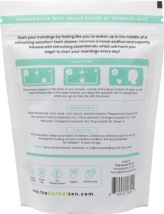 Bulk Shower Steamers with Essential Oils Combo Set by The Herbal Zen (3 Packs of 10 Tablets, Value Set), Bulk Shower Bombs, Relaxation Gift for Women and Men, Birthday Gifts, Mothers Day Gift - Bloomnest