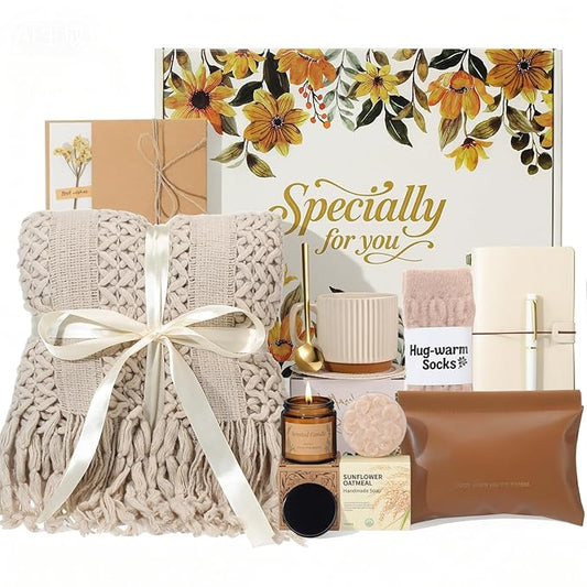 Self Care Gifts for Womens Birthday Gift Get Well Soon Gift - Valentines Day Gifts for Her Mom Wife Daughter Sister Girlfriend Best Friend, Sympathy Gift Baskets for Women Care Package - Bloomnest