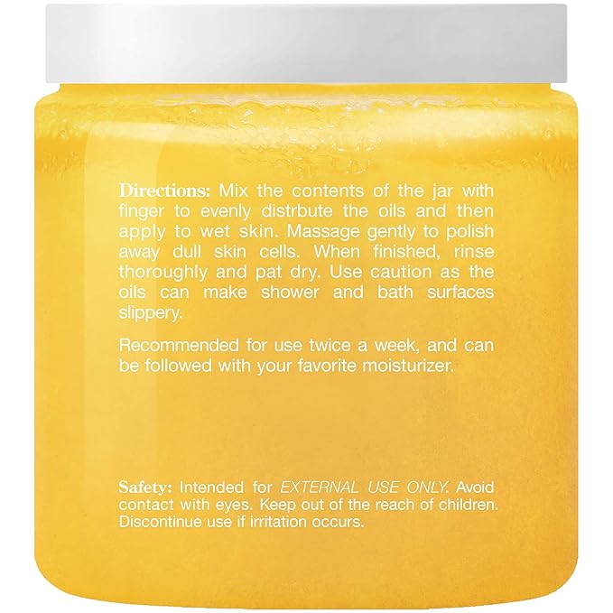 Majestic Pure Sweet Orange Body Scrub for All Natural Skin Care - Exfoliating Multi Purpose Body and Facial Scrub Moisturizes and Nourishes Face and Skin - 10 oz - Great Gift for Her - Bloomnest