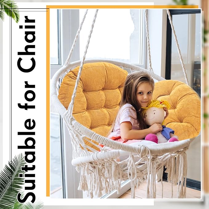 Jerify Floor Pillow Cushions 22 x 22 Inch Round Square Large Meditation Floor Pillow for Classroom Adult Meditation Picnic Party Cushion for Seating Gift Christmas(Round,Yellow,4 Pcs) - Bloomnest